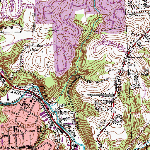 Topographic Map of State Game Lands Number 77, PA