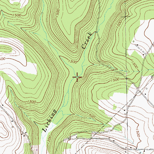 Topographic Map of Step Run, PA