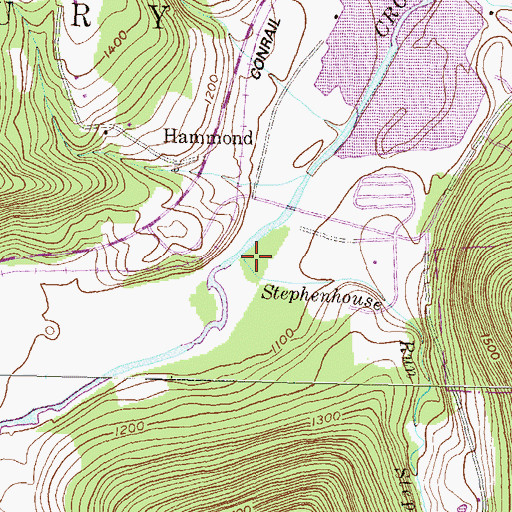 Topographic Map of Stephenhouse Run, PA