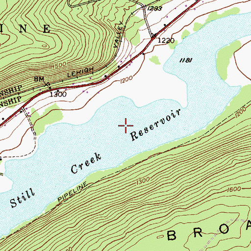 Topographic Map of Still Creek Reservoir, PA