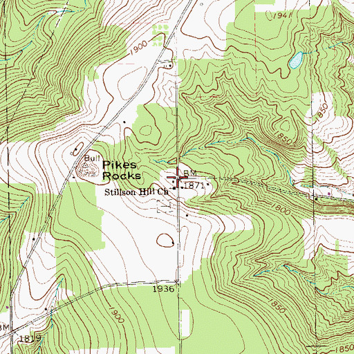 Topographic Map of Stillson Hill School (historical), PA