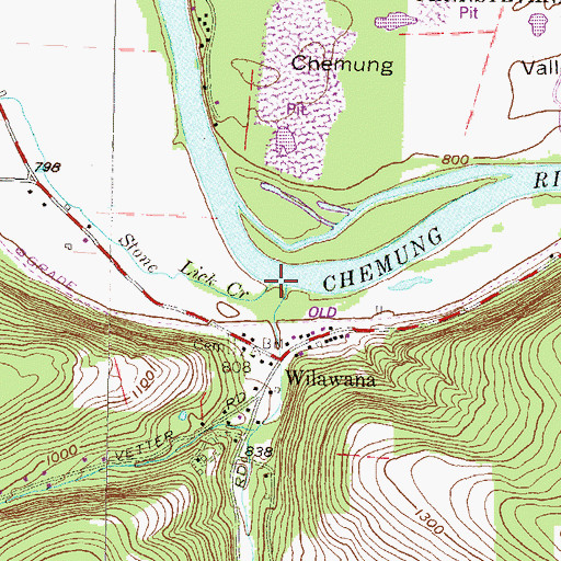Topographic Map of Stone Lick Creek, PA