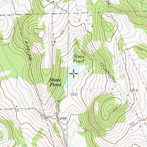 Topographic Map of Stone Pond, PA