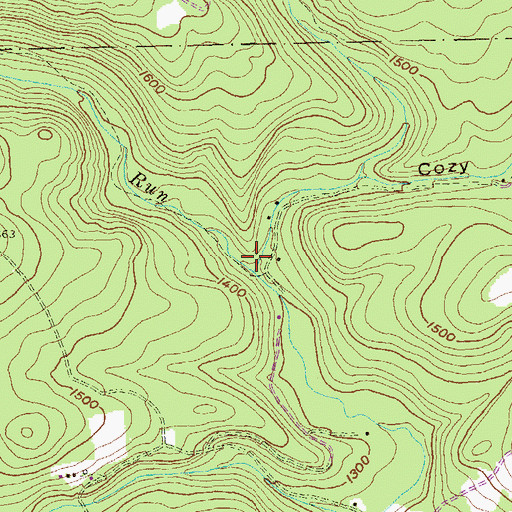 Topographic Map of Stone Run, PA