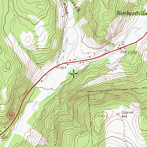 Topographic Map of Stonestreet Creek, PA