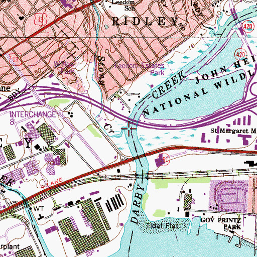 Topographic Map of Stony Creek, PA