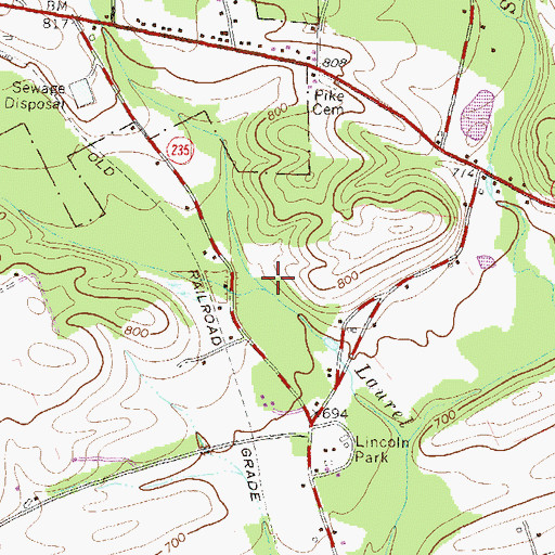 Topographic Map of Stony Run, PA
