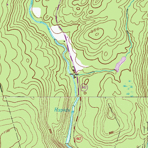 Topographic Map of Stony Run, PA