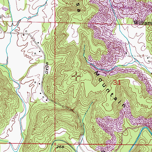 Topographic Map of Gayosa Mountain, AL