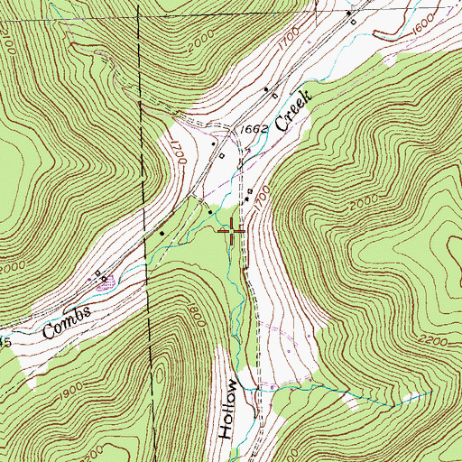 Topographic Map of Strang Hollow, PA