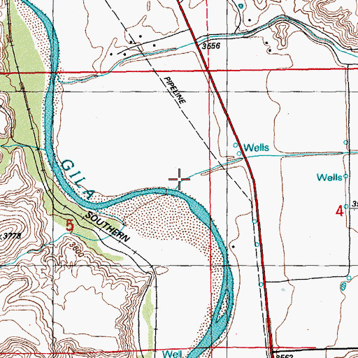Topographic Map of Stove Wash, AZ