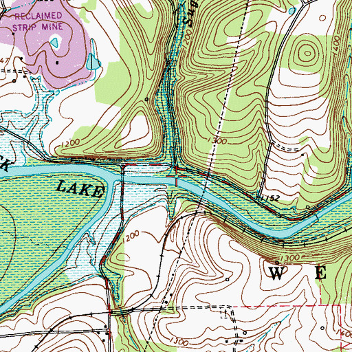 Topographic Map of Sugarcamp Run, PA