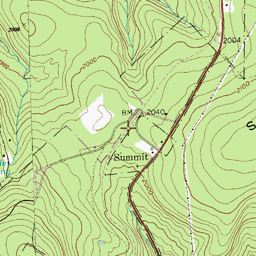 Topographic Map of Summit, PA