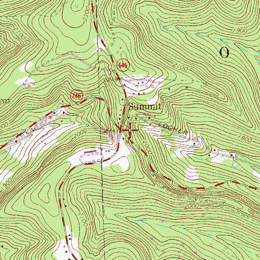 Topographic Map of Summit, PA