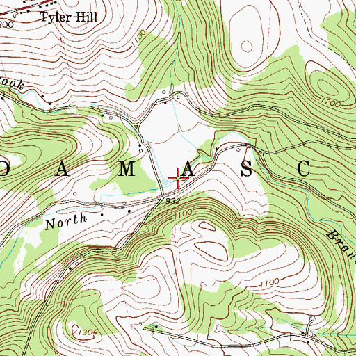 Topographic Map of Sunny Brook, PA