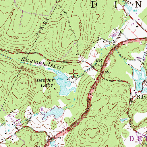 Topographic Map of Swale Brook, PA