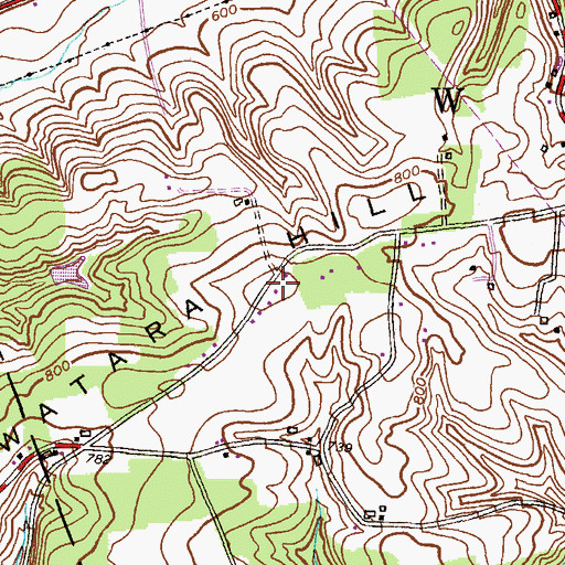 Topographic Map of Swatara Hill, PA