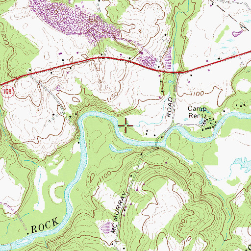 Topographic Map of Taylor Run, PA