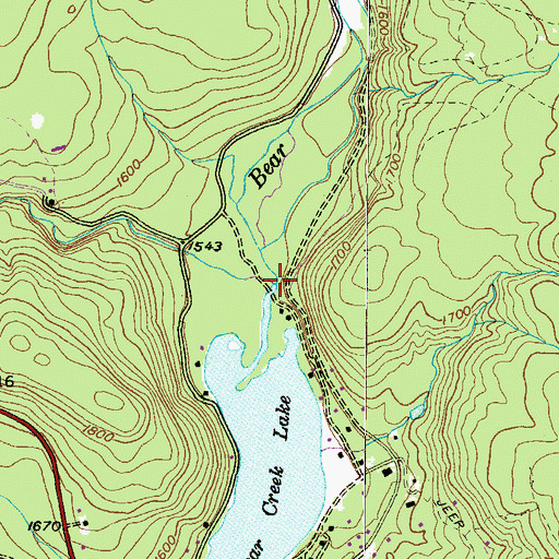 Topographic Map of Tenmile Run, PA