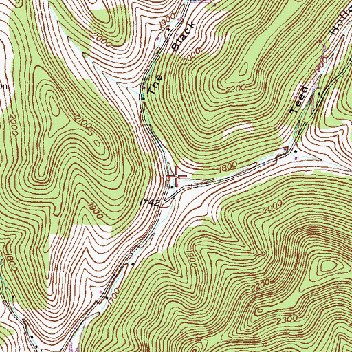 Topographic Map of The Black Hole, PA