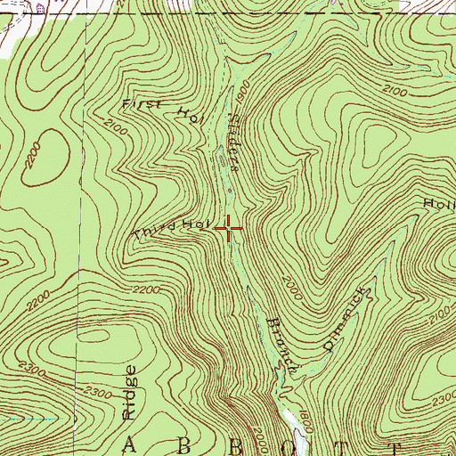 Topographic Map of Third Hollow, PA