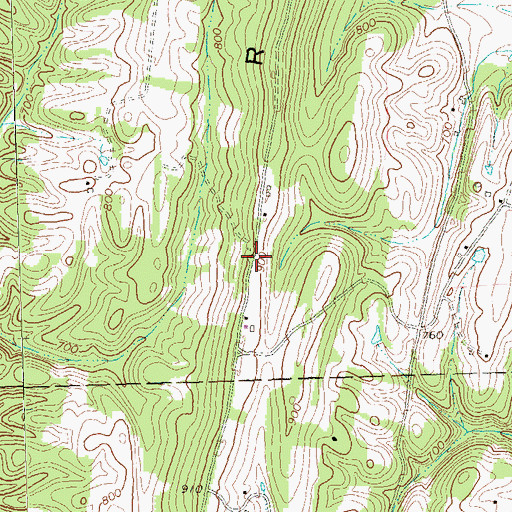Topographic Map of Timber Ridge, PA