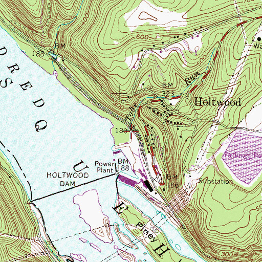 Topographic Map of Tobe Run, PA