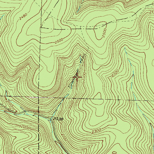 Topographic Map of Township Trail, PA
