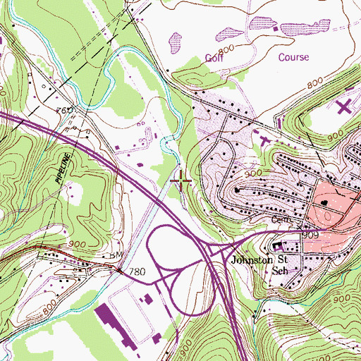 Topographic Map of Trampmill Run, PA