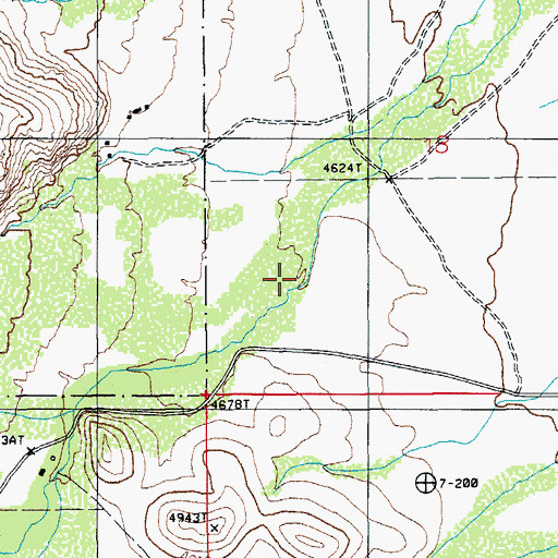 Topographic Map of Stronghold Canyon East, AZ