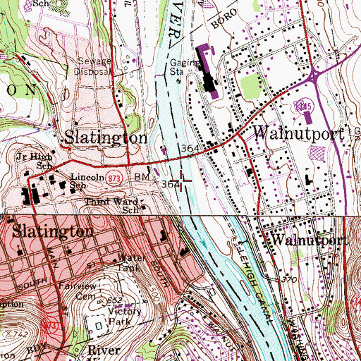 Topographic Map of Trout Creek, PA