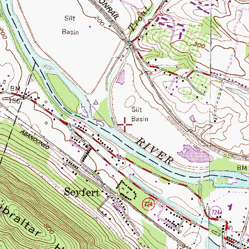 Topographic Map of Trout Run, PA