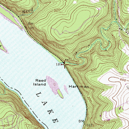 Topographic Map of Tucquan Creek, PA