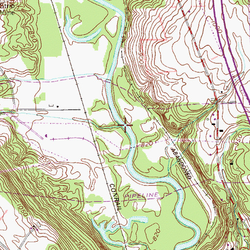 Topographic Map of Turkey Run, PA