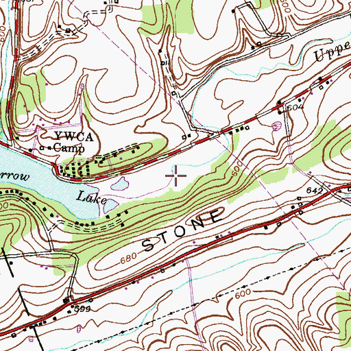 Topographic Map of Upper Little Swatara Creek, PA