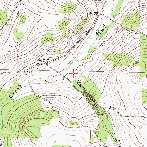 Topographic Map of Van Horn Glen, PA
