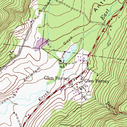 Topographic Map of Vineyard Run, PA
