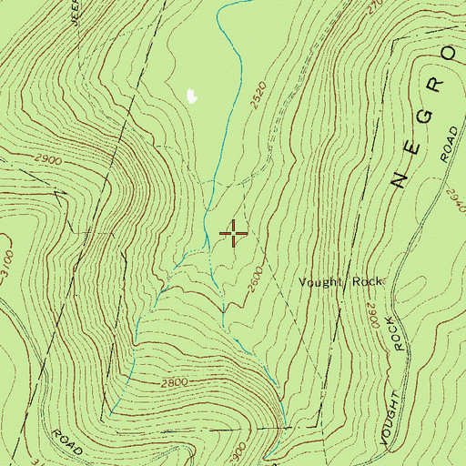 Topographic Map of Vought Run, PA