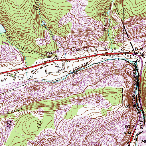 Topographic Map of Wagner Run, PA