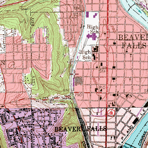 Topographic Map of Walnut Bottom Run, PA