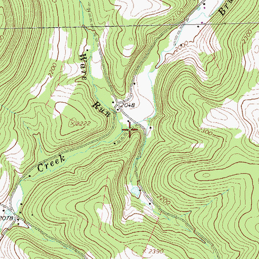 Topographic Map of Ware Run, PA