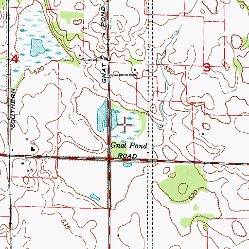 Topographic Map of Gnat Pond, AL