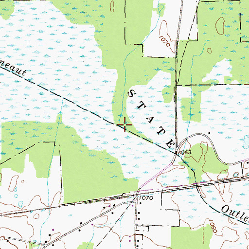 Topographic Map of Watson Run, PA