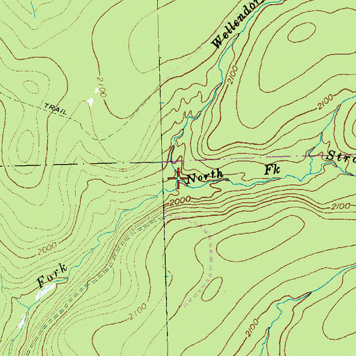 Topographic Map of Wellendorf Branch, PA