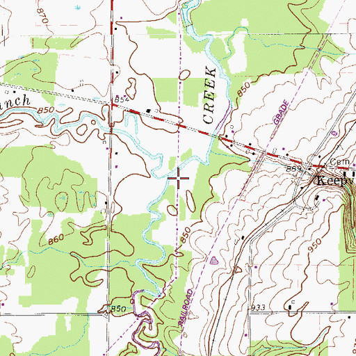 Topographic Map of West Branch Conneaut Creek, PA