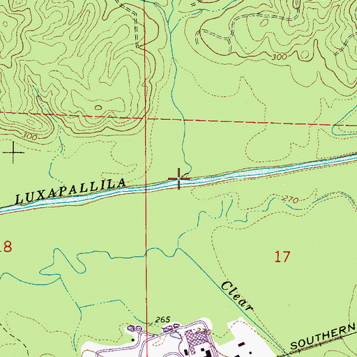 Topographic Map of Golden Creek, AL