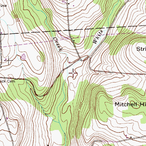 Topographic Map of West Creek, PA