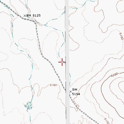 Topographic Map of Beef Corral Draw, AZ