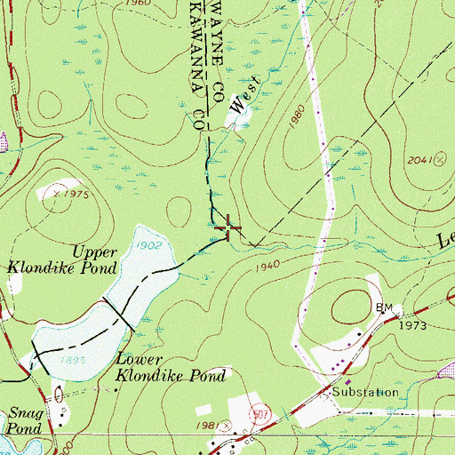 Topographic Map of West Fork Lehigh River, PA