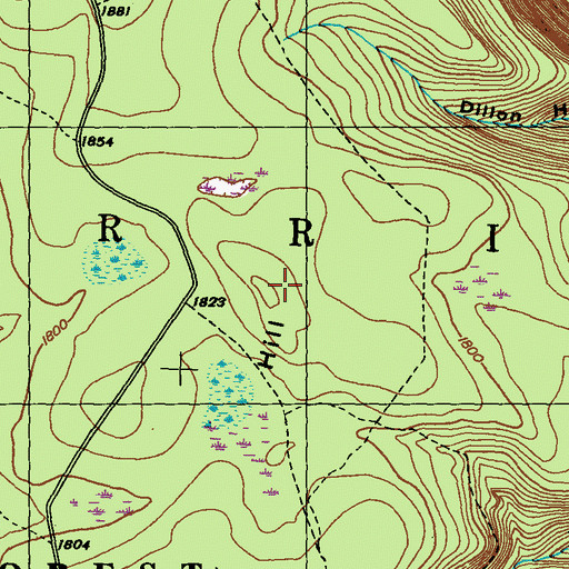 Topographic Map of West Hill, PA